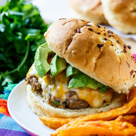 Chipotle Pork Burgers