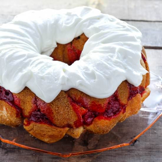 Cherry Cheesecake Monkey Bread