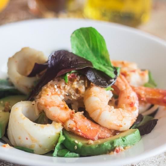 Calamari and Prawn Thai Salad