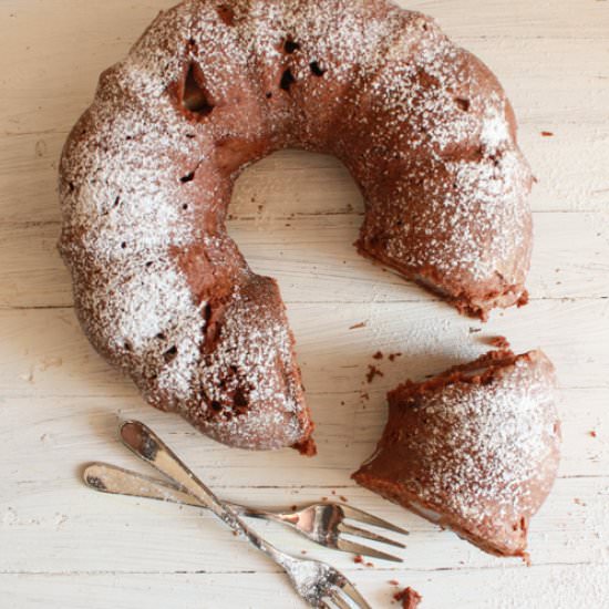 Dark Chocolate Pear Cake