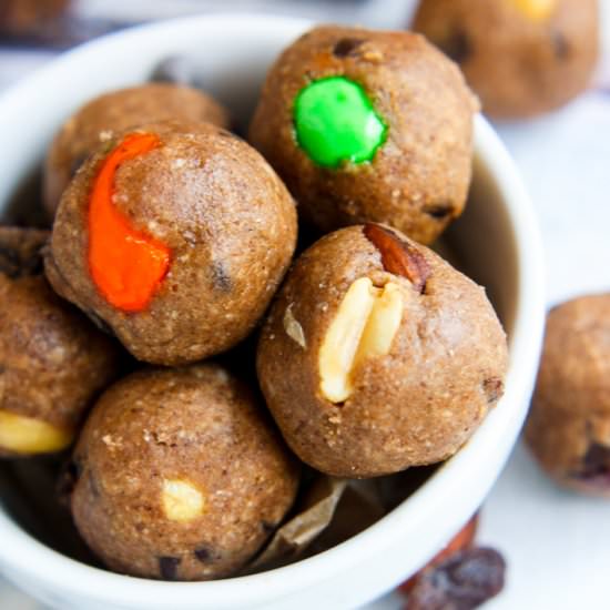 Peanut Butter Trail Mix Bites