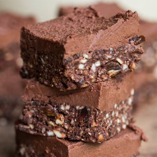 Raw Chocolate Fudge Slice
