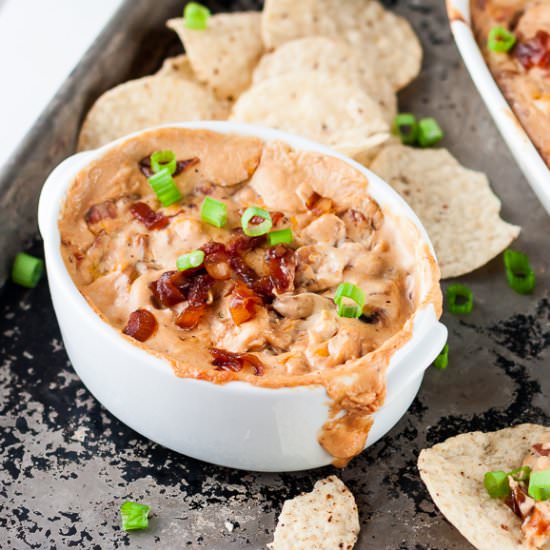 Cheesy Beer Caramelized Onion Dip
