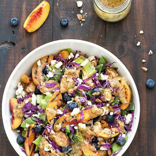 Grilled Nectarine and Chicken Salad