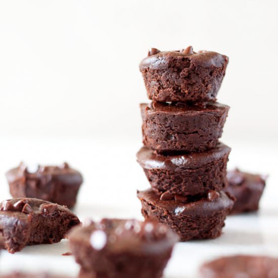 Fudgy Black Bean Brownie Bites
