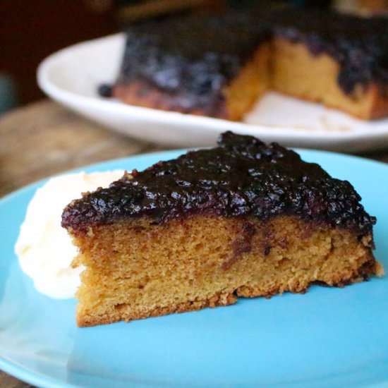 Blackberry Cake & Red Wine Caramel