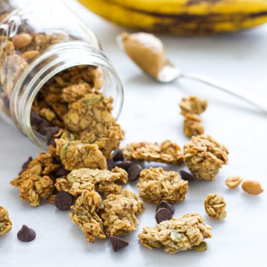 Peanut Butter Banana Granola