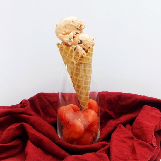Watermelon Mint Chocolate Ice Cream