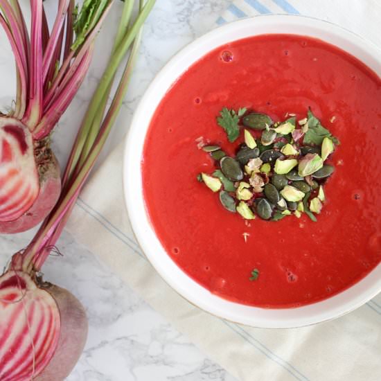Sweet Potato and Beetroot Soup