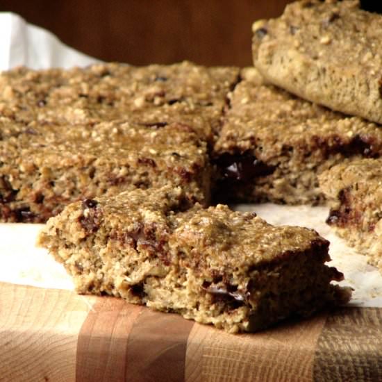 Banana Chocolate Chip Oatmeal Bars