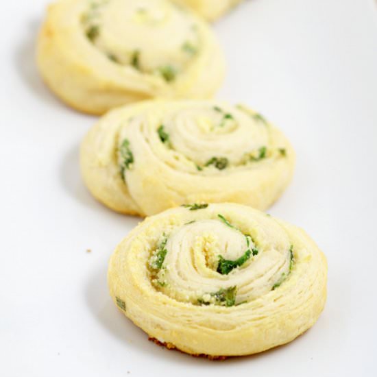 Parmesan Scallion Pinwheels