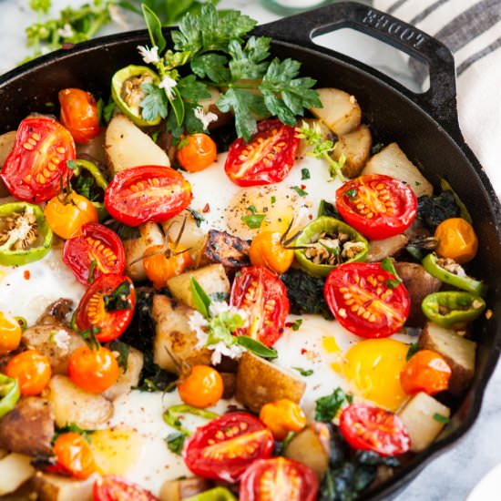 Skillet Egg and Potato Breakfast