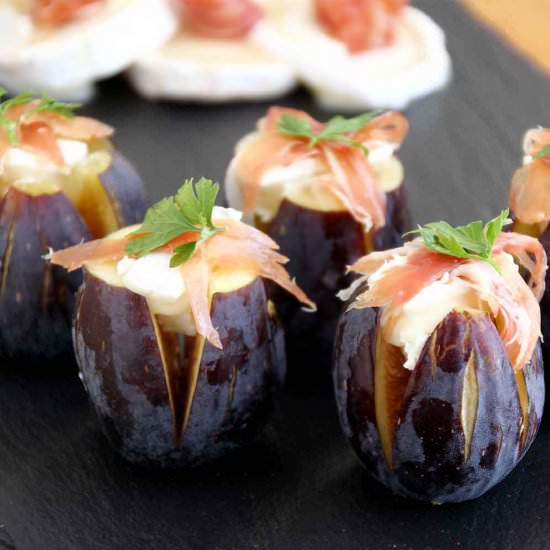 Figs with Goat’s Cheese & Jamón
