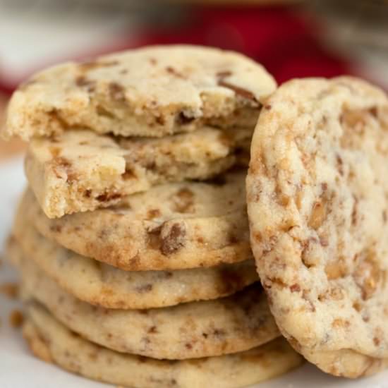 Toffee Butter Icebox Cookies