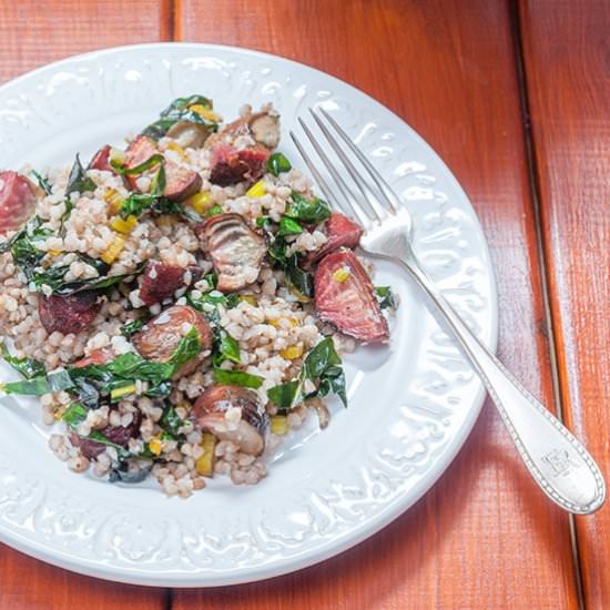 Beets and Buckwheat Salad