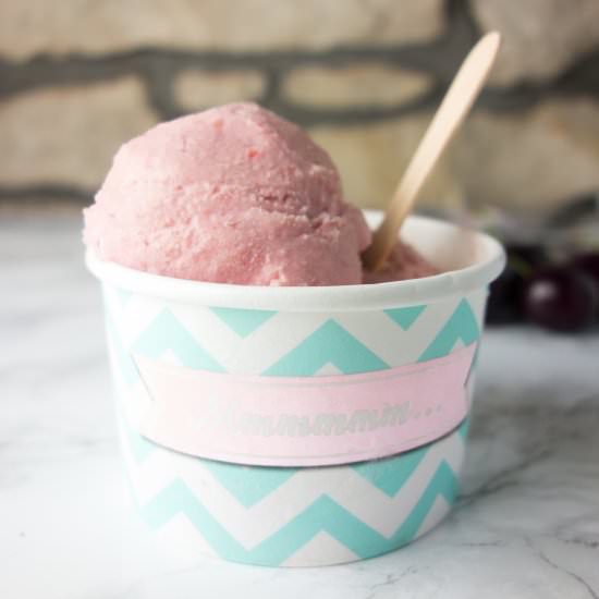 Cherry Amaretto Ice Cream