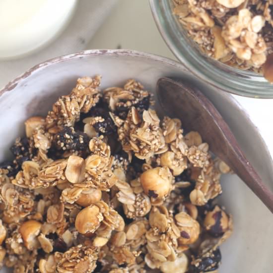 Hazelnut Cherry Granola