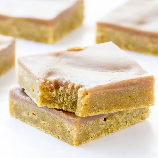 Pumpkin Spice Latte Blondies