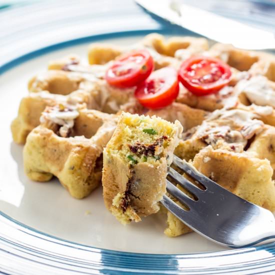 Savory Vegan Gluten Free Waffles