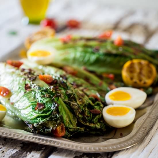 Grilled BLT Romaine Wedge Salad