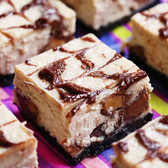 Nutella Swirl PB Cup Cheesecake