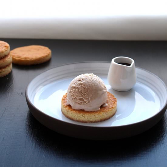 Chestnut Ice Cream w/ Sablés Breton