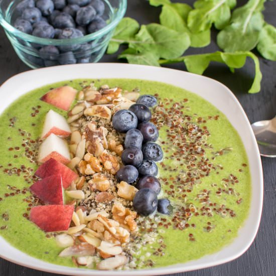 Arugula Quinoa Smoothie Bowl