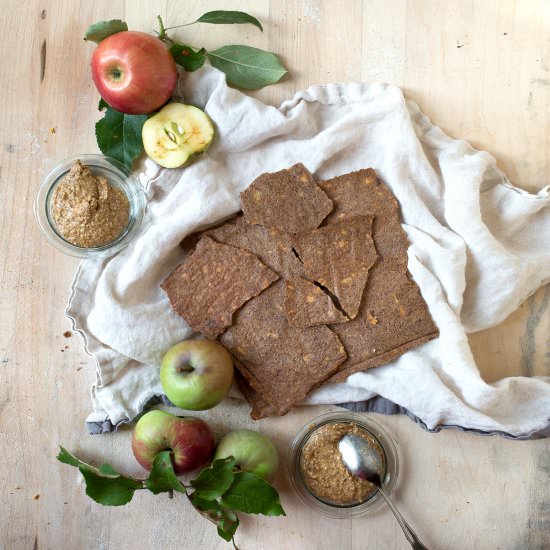 Kamut and Buckwheat Crackers