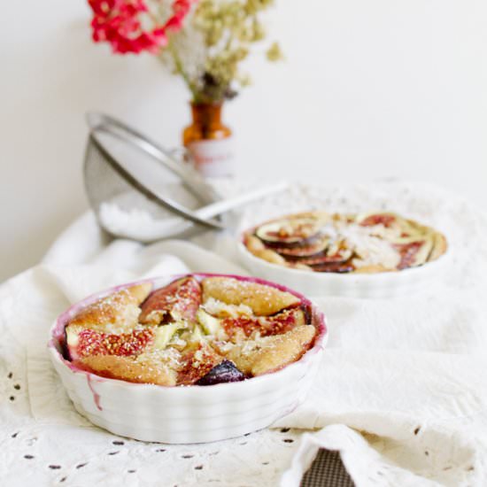 Hazelnut Fig Clafoutis