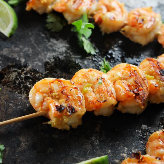 Soy & Lime Spicy Grilled Shrimp