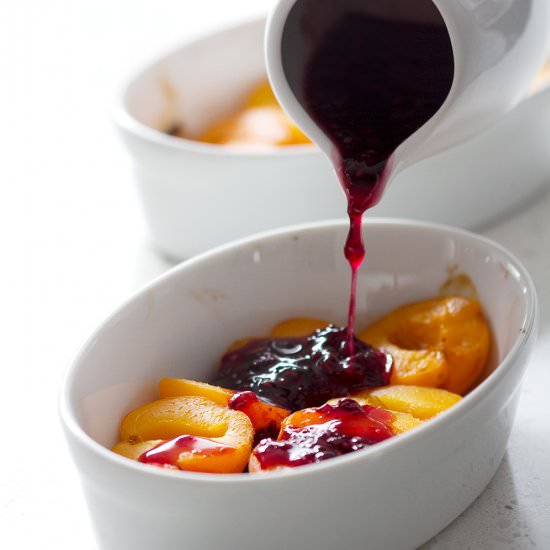 Roasted Apricots with Syrup