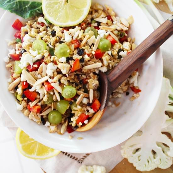 Sesame Cauliflower Rice Salad