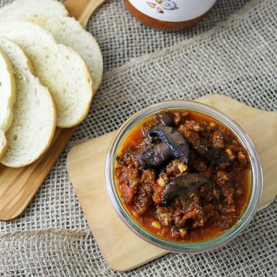 Polenta Jars with Italian Sausage