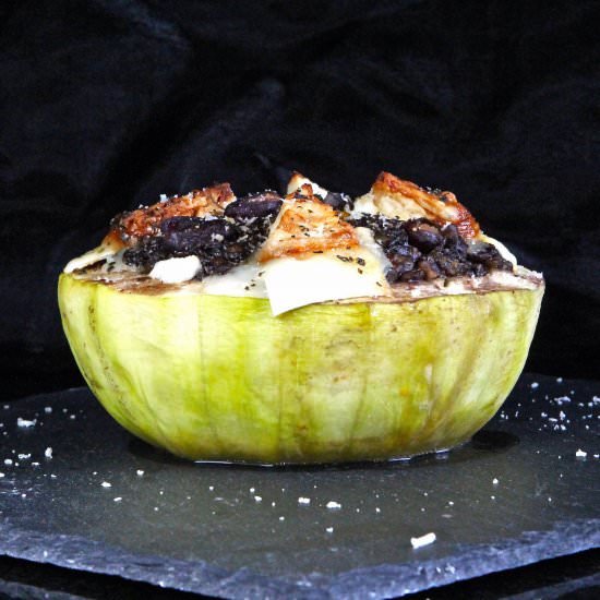 Stuffed Giant Courgette