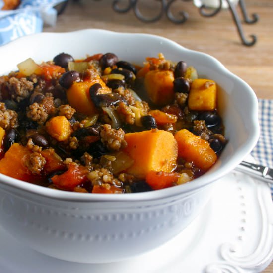 Black Bean-Sweet Potato Chili