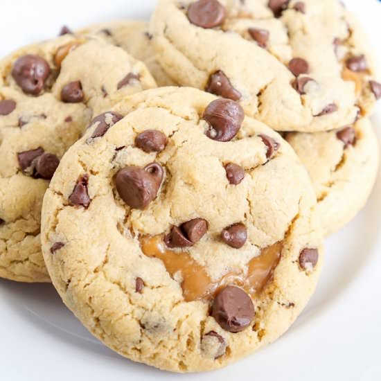 Peanut Butter Caramel Cookies