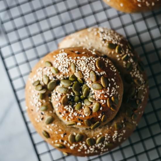 Ricotta Stuffed Whole Wheat Challah