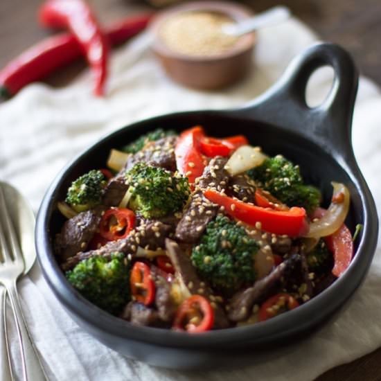 Beef, Ginger & Broccoli Stir Fry