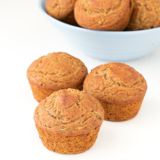 Gluten Free Vegan Zucchini Muffins