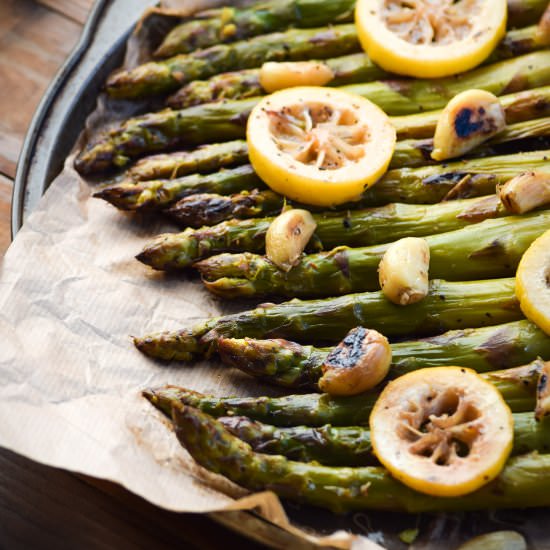 Lemon Garlic and Asparagus
