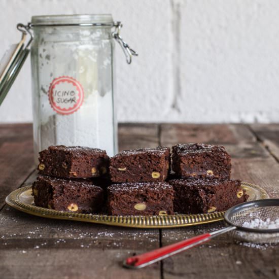 Green Hazelnut Brownies