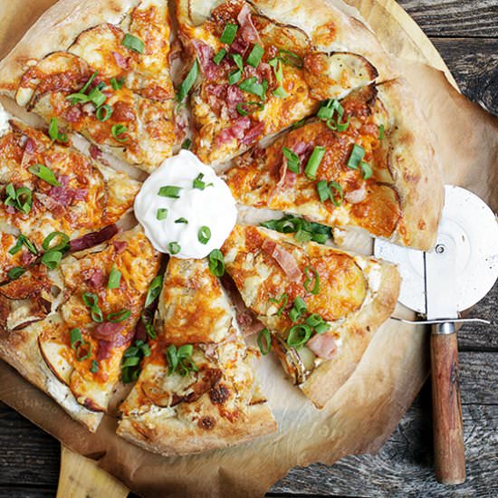 Spicy Perogy Pizza