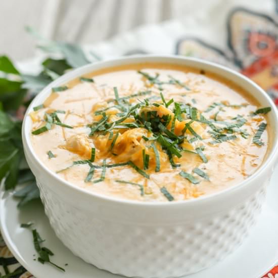 Low-Carb Buffalo Chicken Soup