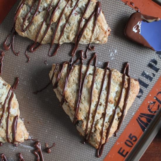 Bacon Peanut Butter Swirled Scones