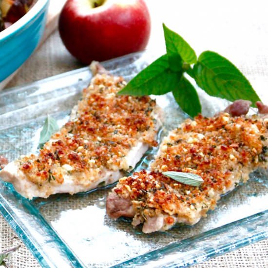 Blue Cheese Crusted Pork