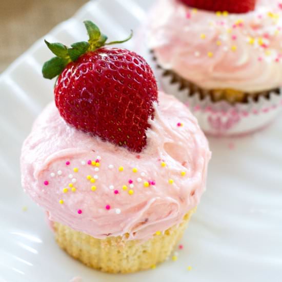 Strawberry Vanilla Cake