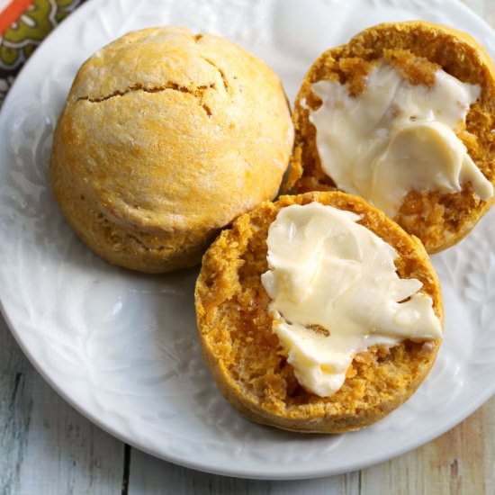 Easy Pumpkin Cream Biscuits