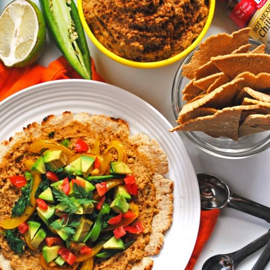 Chipotle Hummus with Oat Tortillas