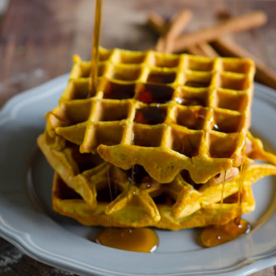 Pumpkin Spice Waffles
