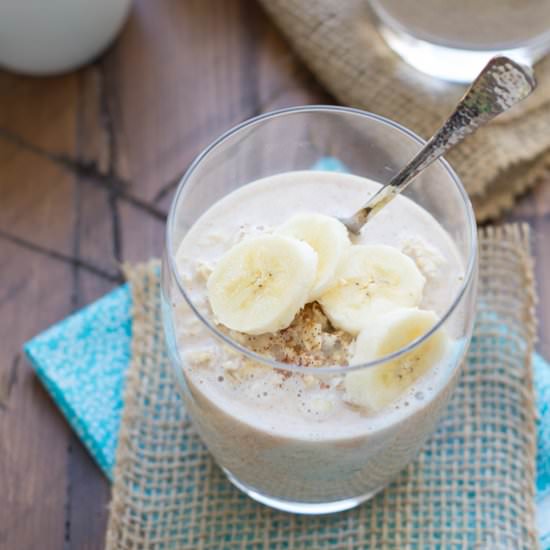 Peanut Butter Banana Overnight Oats